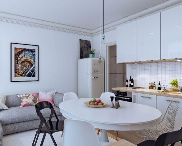 cuisine design 10 mètres carrés