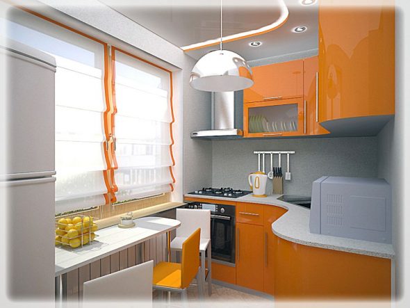 cuisine design 6 carrés