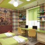 design dans les tons de vert