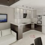 cuisine design 10 mètres carrés. M. projet