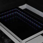 designtafel met het effect van oneindig