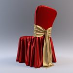 housse de chaise rouge