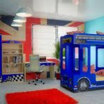 lit superposé autobus pépinière