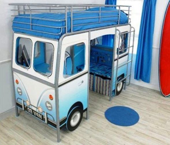 lit mezzanine bus