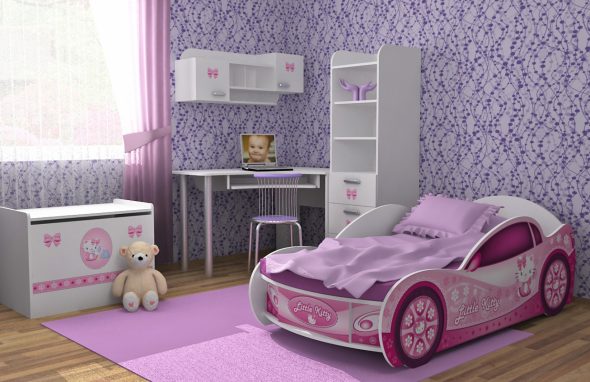voiture de lit pour fille