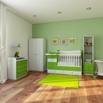 lit pendule vert