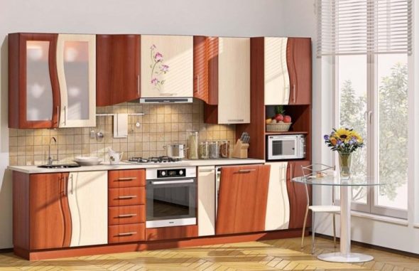 set de cuisine à l'intérieur
