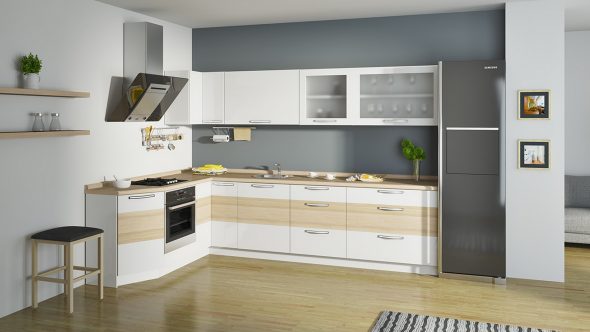 set de cuisine blanc