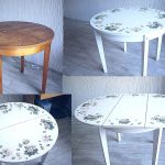 mise à jour de vieux meubles avec la technique de découpage à faire soi-même