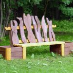banc de chaise de jardin