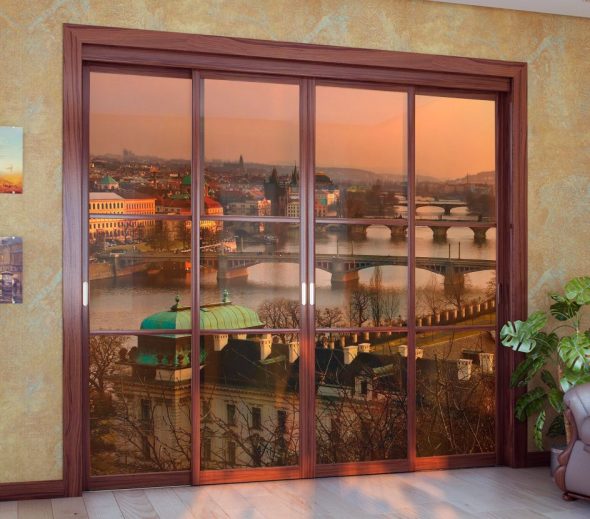 armoire avec auto-adhésif