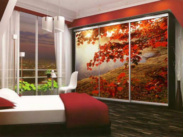armoire avec impression photo