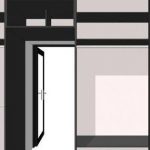 compartiment de la garde-robe autour de la porte