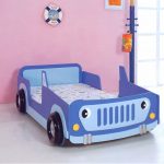 lit voiture bleu