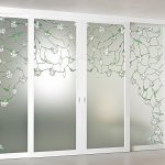 verre givré trempé