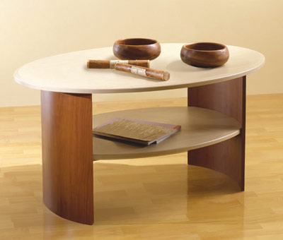 table basse en aggloméré laminé