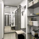 miroir dans un couloir étroit