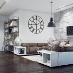 mobilier blanc de style high-tech