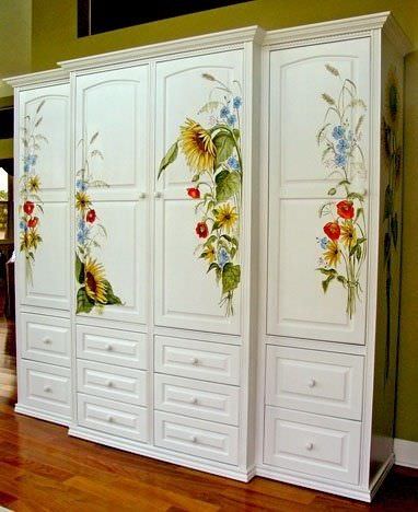 Découpage des meubles avec des serviettes