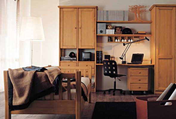 lit en bois pour enfants