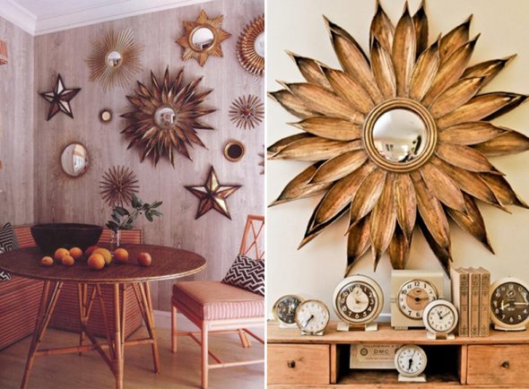 Détail intérieur, miroir soleil