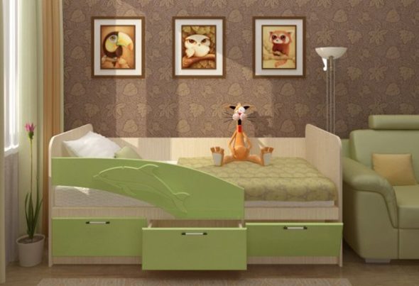Lit dauphin pour enfants