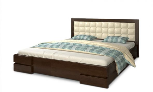 Lit double Regina oak 160x200
