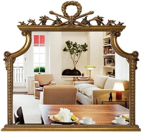 Photo du miroir dans une baguette