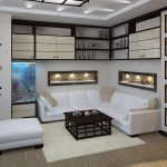 mobilier blanc dans un petit salon