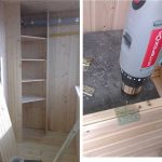 Étapes de la construction de l'armoire d'angle du lambris