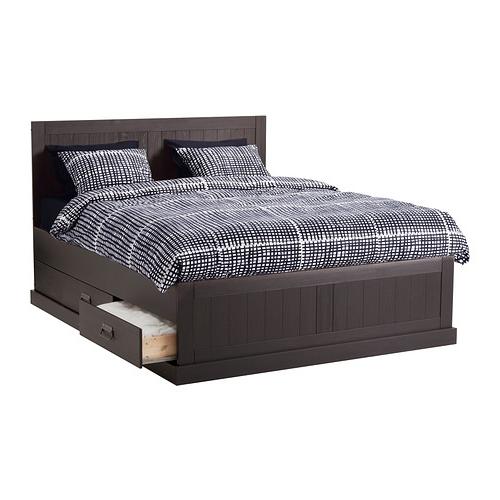 Cadre de lit avec tiroirs Ikea FYELL