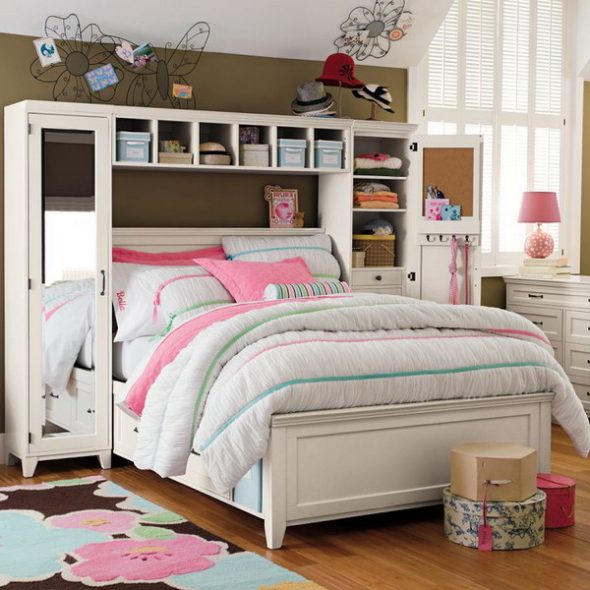 Meubles modulaires pour chambres de filles