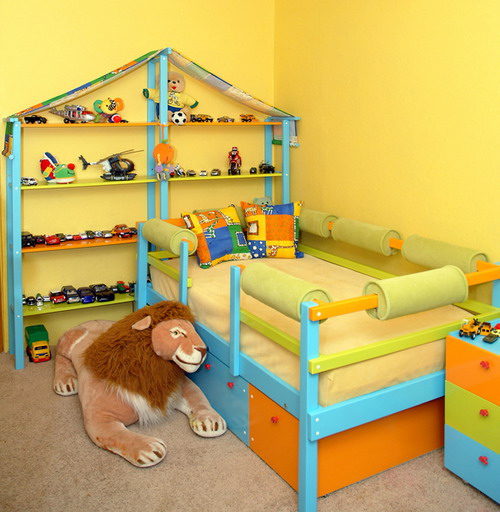 pare-chocs doux sur le lit