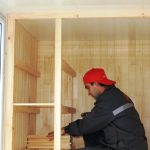 Fabrication de garde-robe sur le balcon