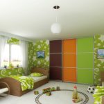 placard intégré dans la chambre des enfants