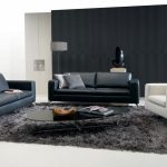 salon noir et blanc