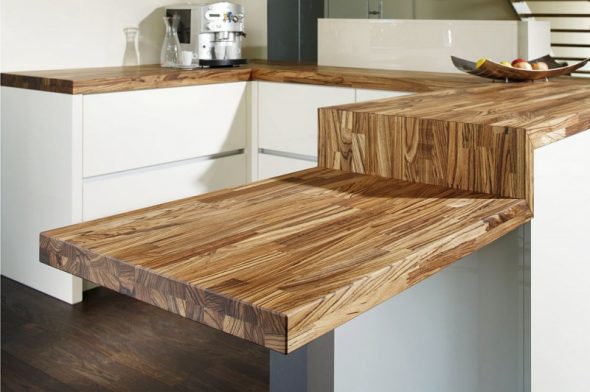 Plans de travail en bois massif
