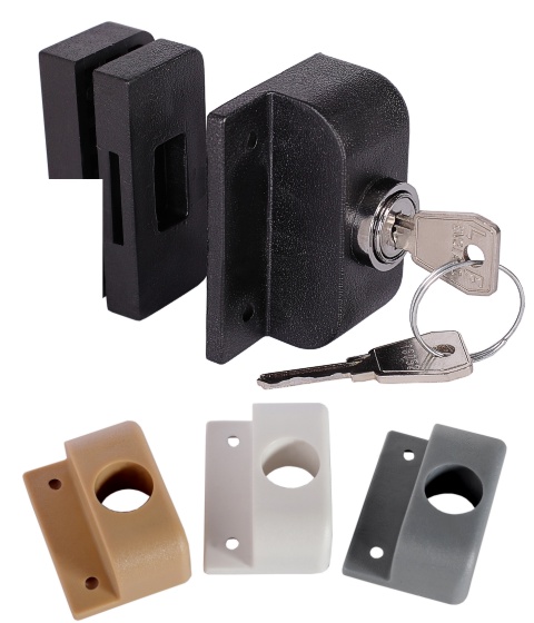 Serrure pour armoires encastrées