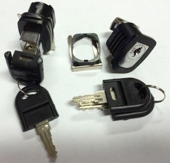 Bouton de verrouillage pour l'armoire