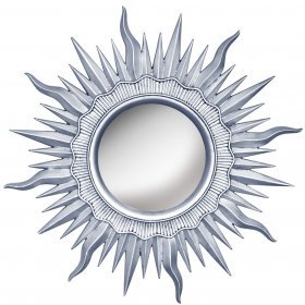 Miroir soleil argent