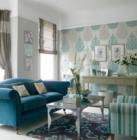 canapé turquoise provence