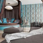 chambre turquoise sofa