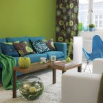 canapé turquoise