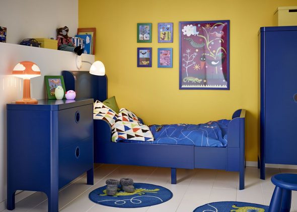 berceau bleu ikea