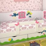 lit bébé avec pare-chocs pour filles
