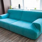 canapé design moderne turquoise