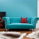 canapé turquoise