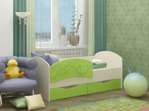 lit dauphin vert