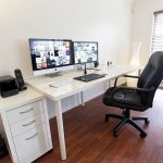 chaise d'ordinateur rembourrage noir