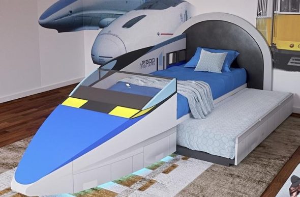 lit avion des enfants
